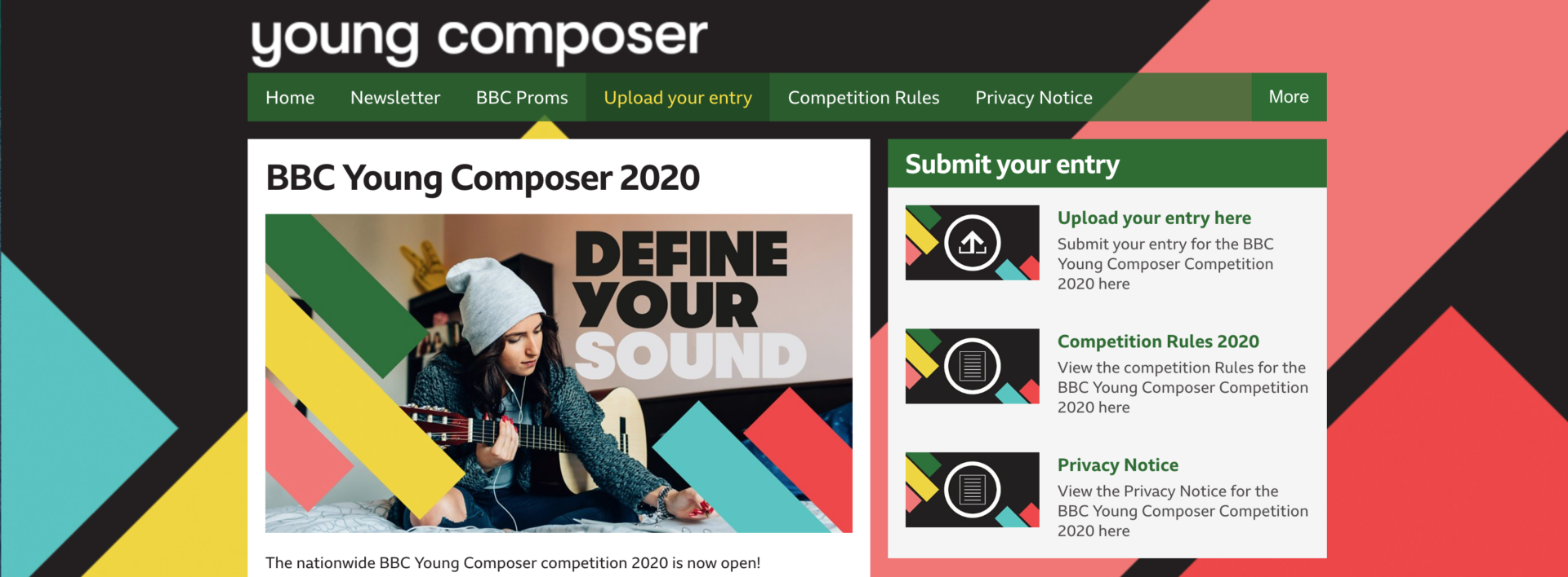 BBC Young Composer Website