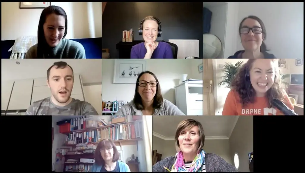 Trainees on Zoom