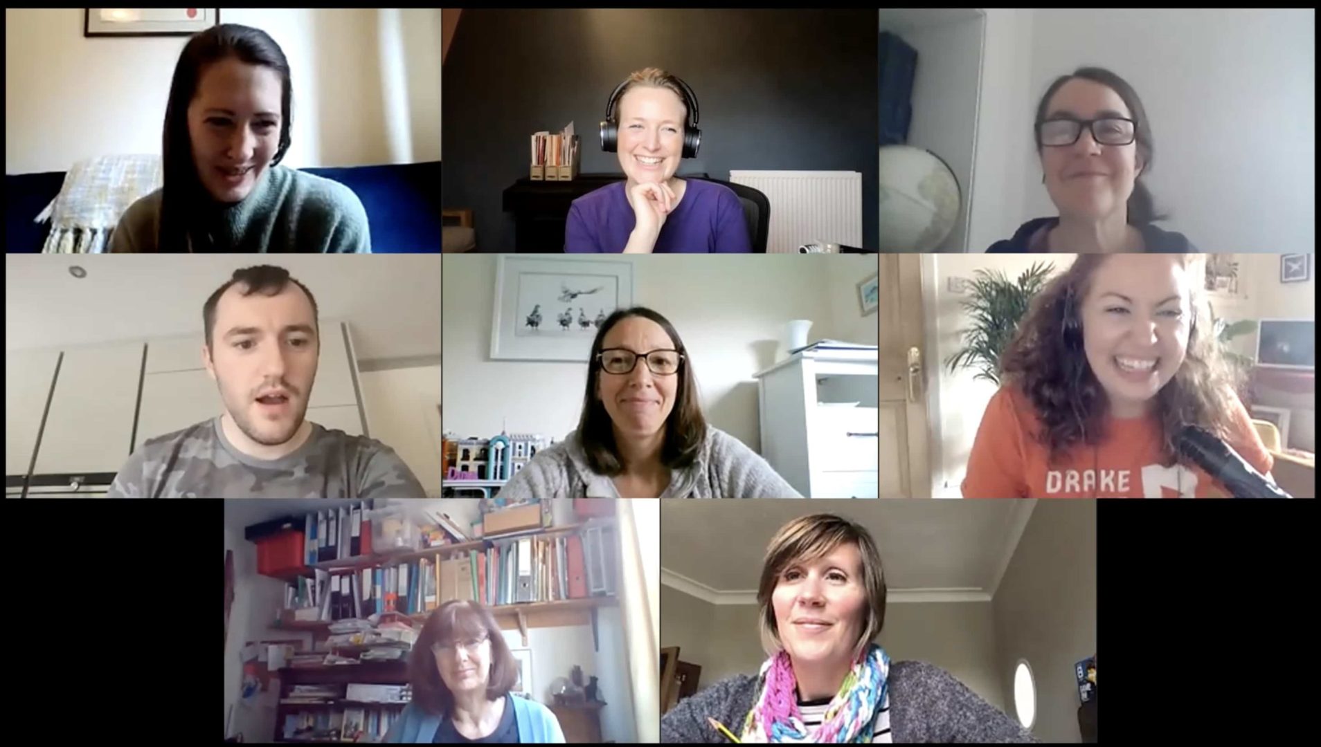Trainees on Zoom