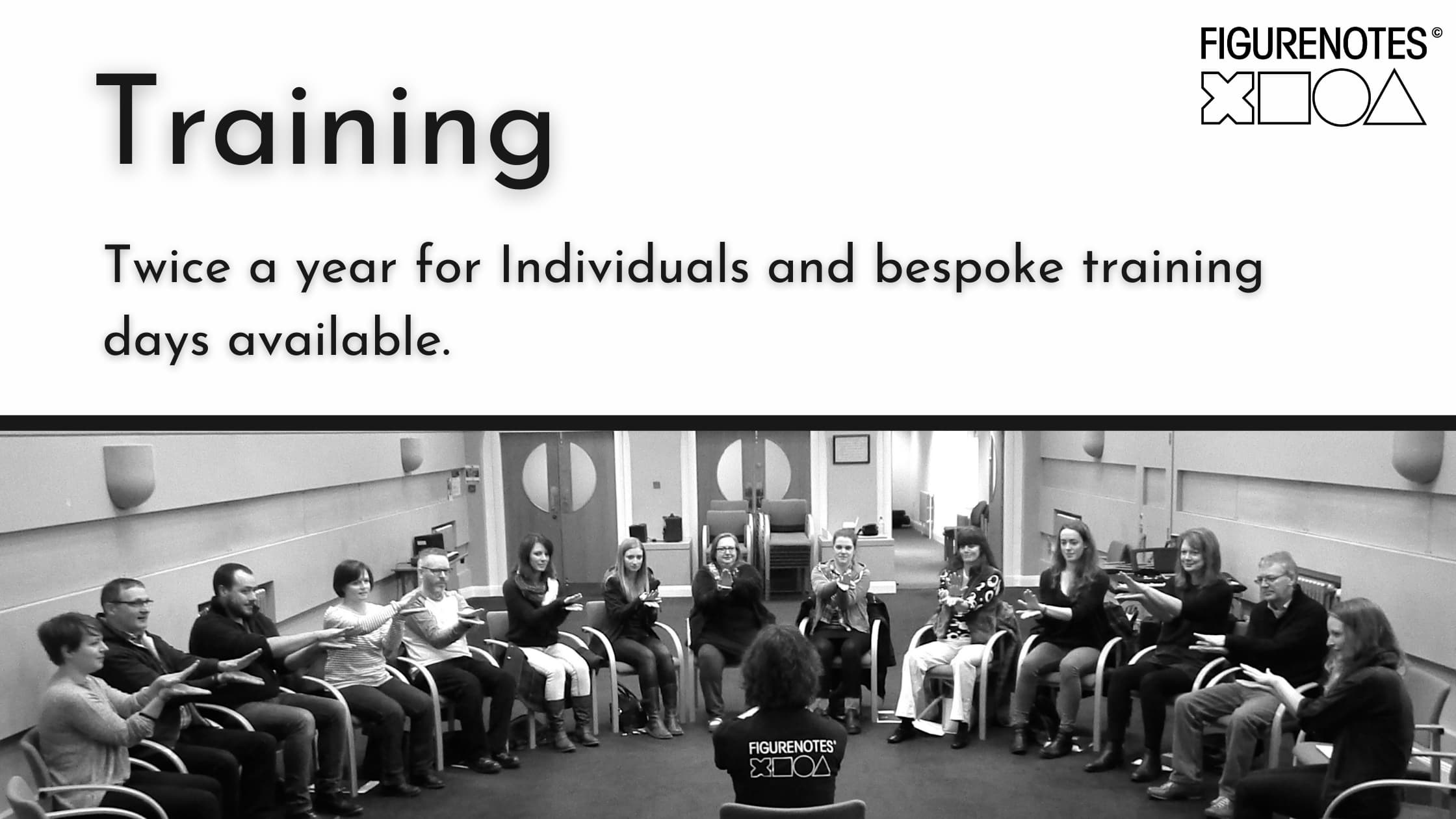 Training twice a year for individuals and bespoke training