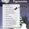 The contents page of the Festive Figurenotes pack. A snowy scene. Contents: 1. Huron Carol, 2. The Coventry Carol, 3. Unto Us a Child is Born, 4. O Come All Ye Faithful, 5. O Little Town of Bethlehem, 6. Patapan, 7. The First Nowell, 8. The Holly and the Ivy, 9. While Shepherds Watch, 10. Hark the Herald Angels Sing, 11. God Rest Ye Merry Gentlemen, 12. O Christmas Tree. Plus Figurenotes Christmas Games to Play!