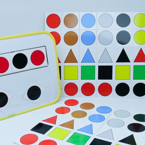 2 sheets of magnets. A whiteboard shows them in use